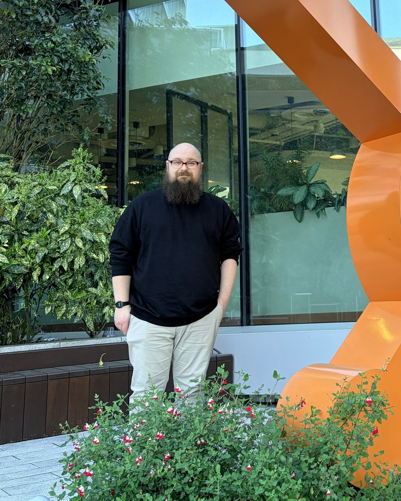 Eoghan Sullivan outside the HubSpot office